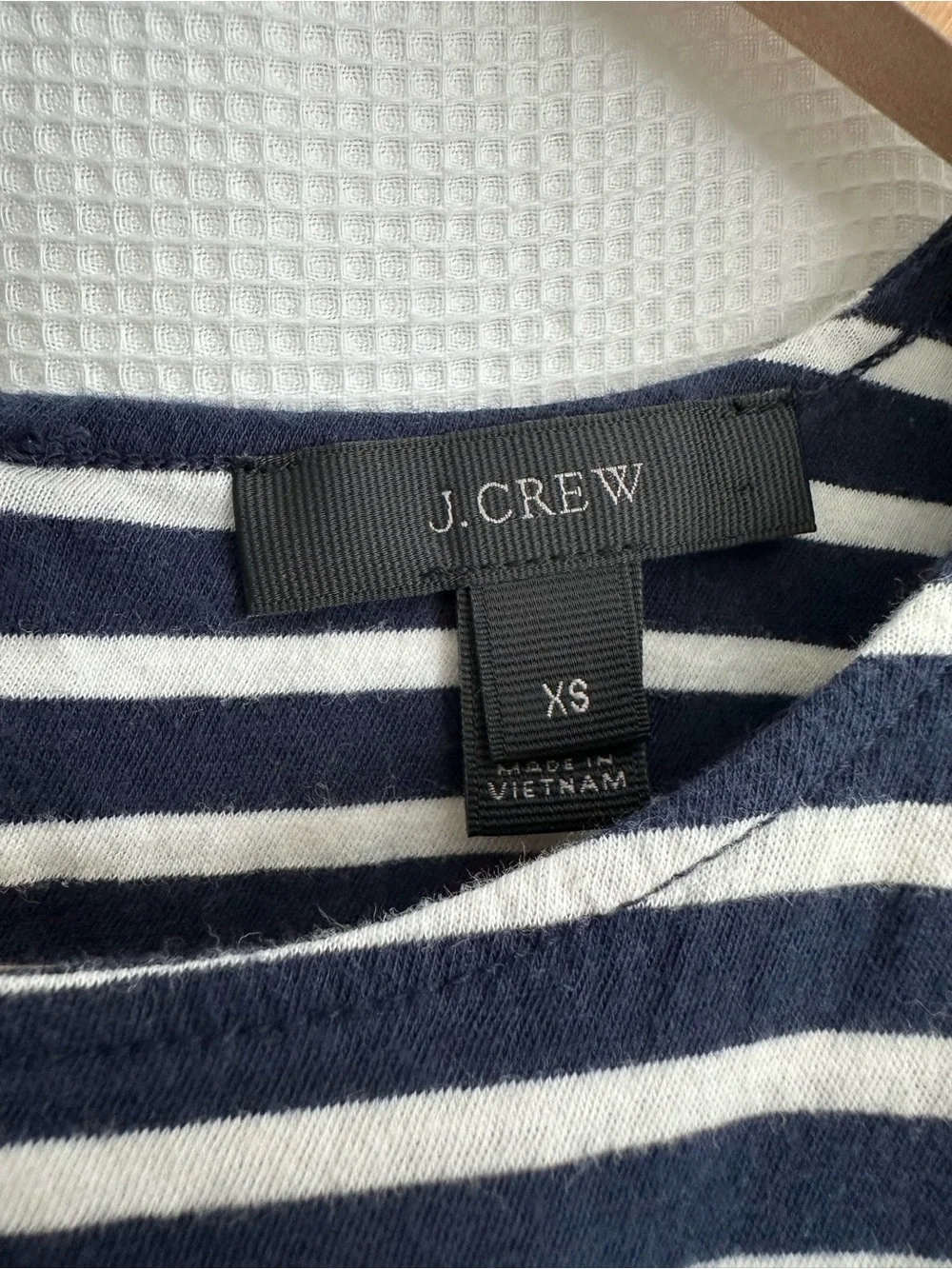 J. Crew Navy & White Striped Tee, XS